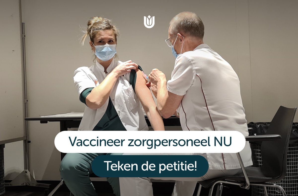 amsterdamumc's tweet image. Ondanks eerdere toezeggingen zijn vele zorgmedewerkers in ziekenhuizen en umc’s nog niet gevaccineerd, terwijl zij iedere dag voor patiënten zorgen en risico's lopen. Teken de petitie om zorgmedewerkers alsnog met voorrang te vaccineren: bit.ly/2Re6DTC #prikdezorg