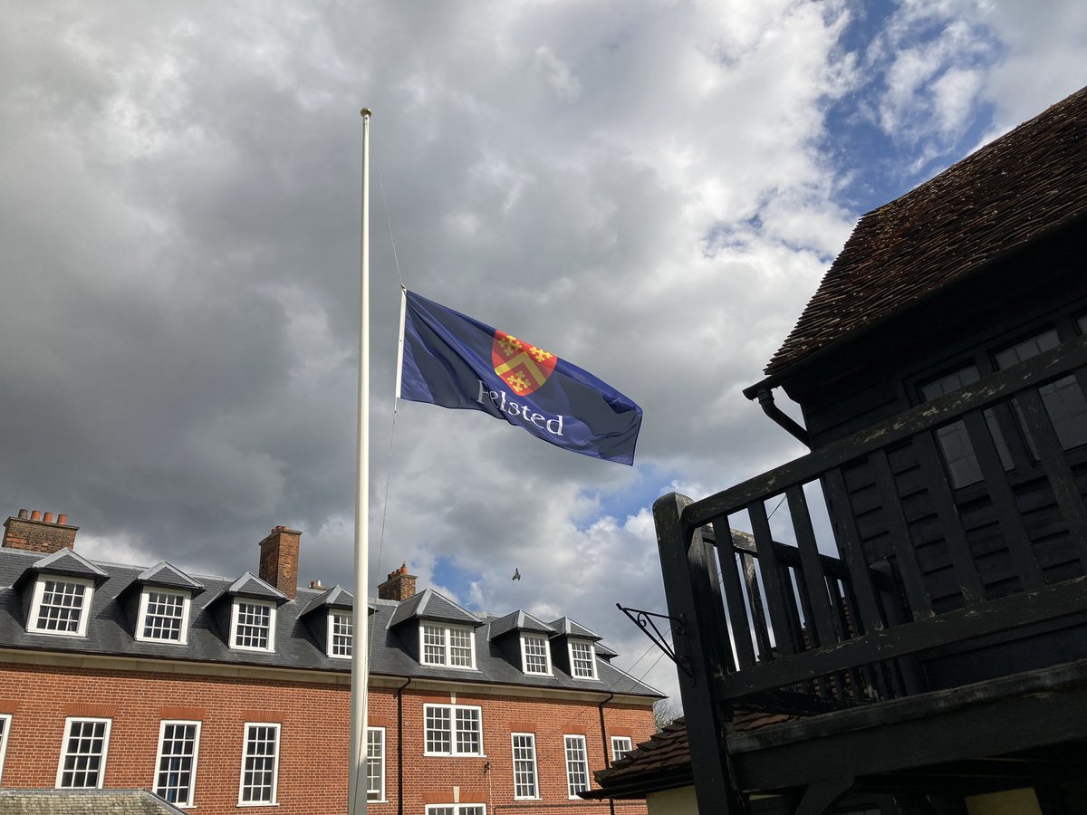 opendoor4u's tweet photo. Our School flag is at half mast and candles lit in the Chapel as we remember HRH Prince Philip and his visit to us in 2014. Our thoughts and prayers are with Her Majesty The Queen and the Royal Family at this time #felstedrespects https://t.co/Kd1eW4PGgp