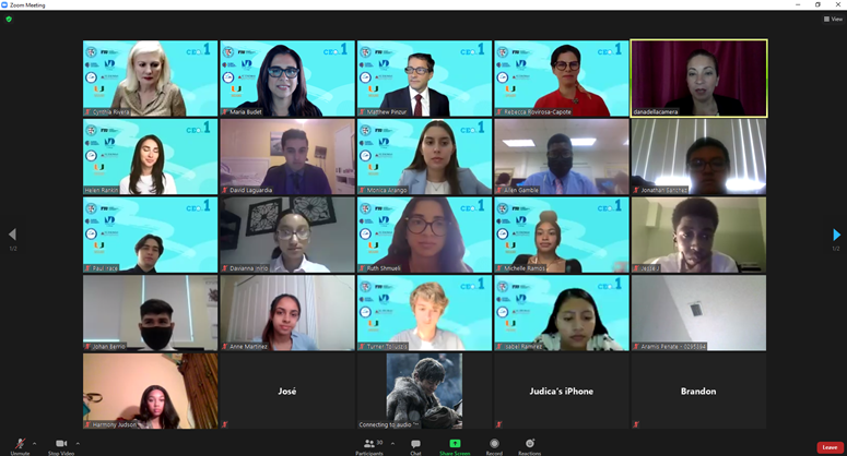 mariabudet's tweet photo. Great @TDNMiami #CEOforaDay panel on #CreativeDesign with @mpinzur @hi_rankin @RebeccaRovirosa @danadellacamera &amp; 30+ great students! #MiamiBoss @beaconcouncil https://t.co/DcpmiKmLRa