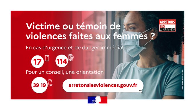 Prefet53's tweet photo. #NeRienLaisserPasser | Victime ou témoin de violences faites aux femmes ? 
📞Appelez le 3919, anonyme et gratuit
📲Signalement par SMS : 114
💻Signalement anonyme en ligne sur : https://t.co/pAi1SWHDpo
📢En cas d'urgence, appelez le 17 https://t.co/X3SzcdThGG