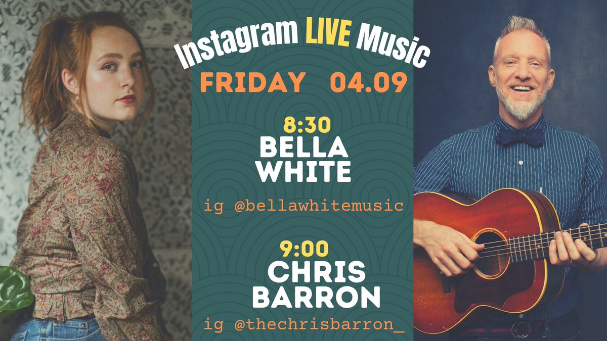 If you’re interested in joining us tonight, we’ll be gathering up over on Bella’s Instagram at 8:30 ET and then shifting over to Chris’ at 9:00 ET.In the meantime, you can follow each both on IG at: @bellawhitemusic @thechrisbarron(And I’m  @TheRealHoarse on IG too)