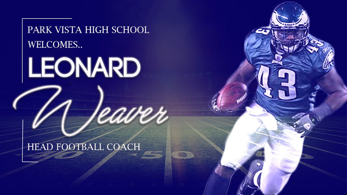 Coach_Merman's tweet image. We&apos;re pleased to formally introduce Coach Leonard Weaver as our new PV Head Football Coach!! Coach Weaver is a former Division II All-American and 2009 NFL Pro Bowler. We&apos;re excited to get started on this new chapter of Park Vista Football!