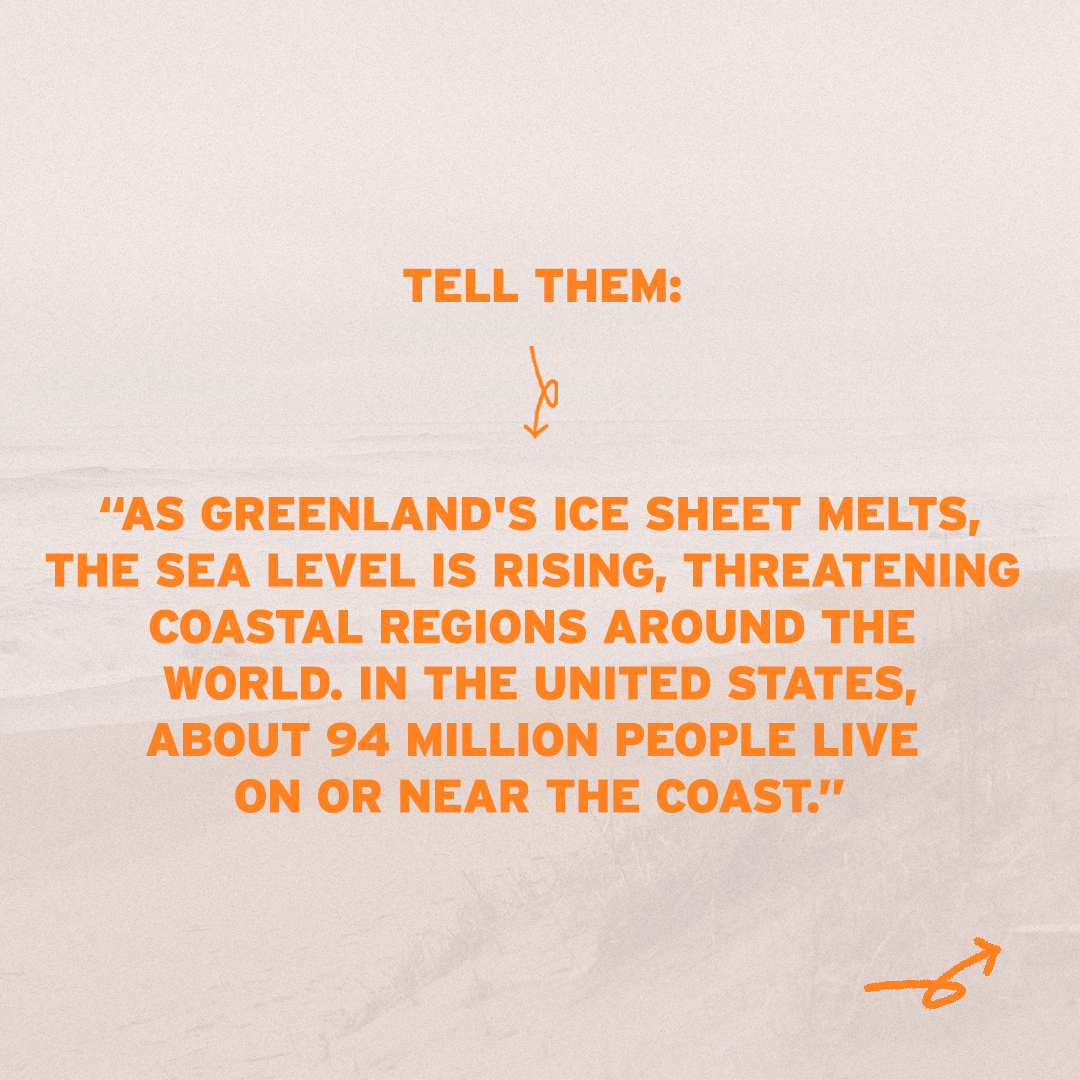 joinsciencemoms's tweet photo. About 30% of the US population lives on or near the coast, so Greenland’s melting could impact more of us than we may think. What other questions do you have? #LaterIsTooLate https://t.co/DQF4wAN2tT