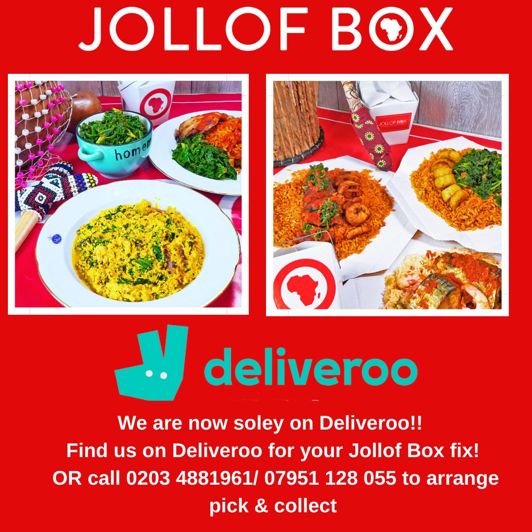Find us only on Deliveroo or call 0203 4881961 to order direct.