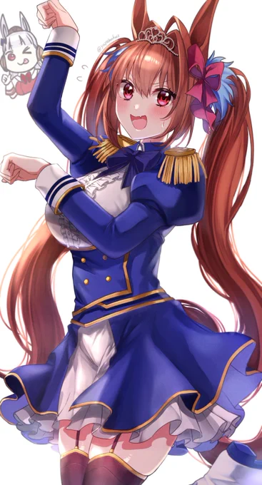 ダスカちゃんで一着のポーズ!

「こ、こうかしら!」#ウマ娘 