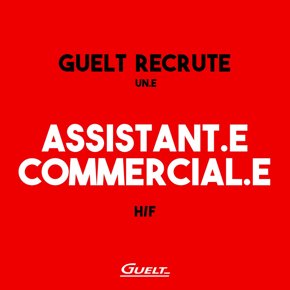 📢 La relation client vous passionne ? Vous souhaitez évoluer dans un environnement technique ?
Devenez notre futur.e 𝗔𝗦𝗦𝗜𝗦𝗧𝗔𝗡𝗧.𝗘 𝗖𝗢𝗠𝗠𝗘𝗥𝗖𝗜𝗔𝗟.𝗘 !

guelt.com/offres_emploi/…

#recrutement #emploi #job #rejoigneznous #icicarecrute #commerce #cdi #finistere