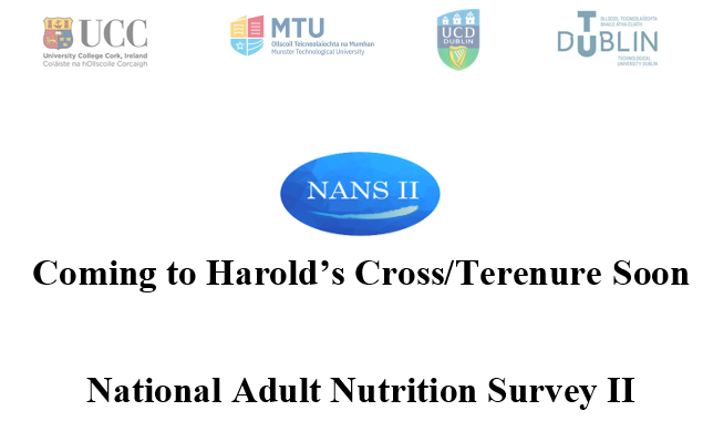cdonovan3's tweet photo. @IUNAIreland Recruitment for the National Adult Nutrition Survey has begun 🎉 Invitation letters have been sent to a number of residents in Harold's Cross and Terenure - look out for these if you live in the area @D6Cross @D6Cross @TerenureRA @ILoveTerenure @Emmakane32 https://t.co/aPFlFPI889