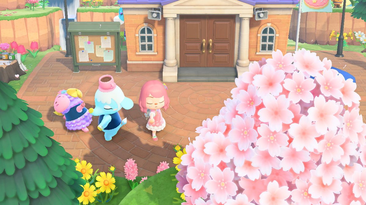 TabbaACNH's tweet photo. Working out with the girls #AnimalCrossing #ACNH #NintendoSwitch https://t.co/c9w1uzqR5M