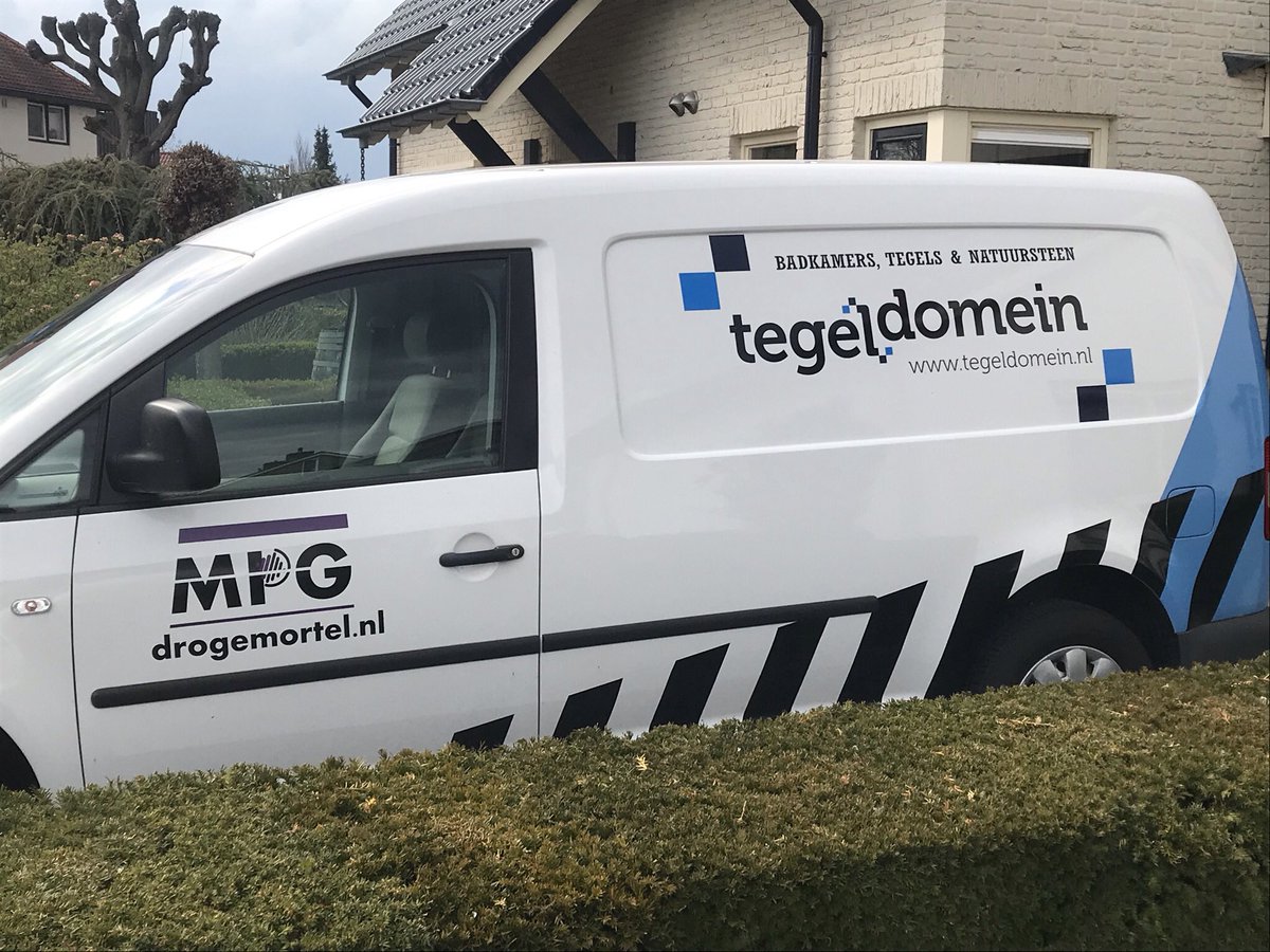 Sportsign's tweet photo. Vandaag hebben de de @vw caddy voor @Tegeldomein mogen beletteren #mpg #autobelettering https://t.co/rev5PAFjoi