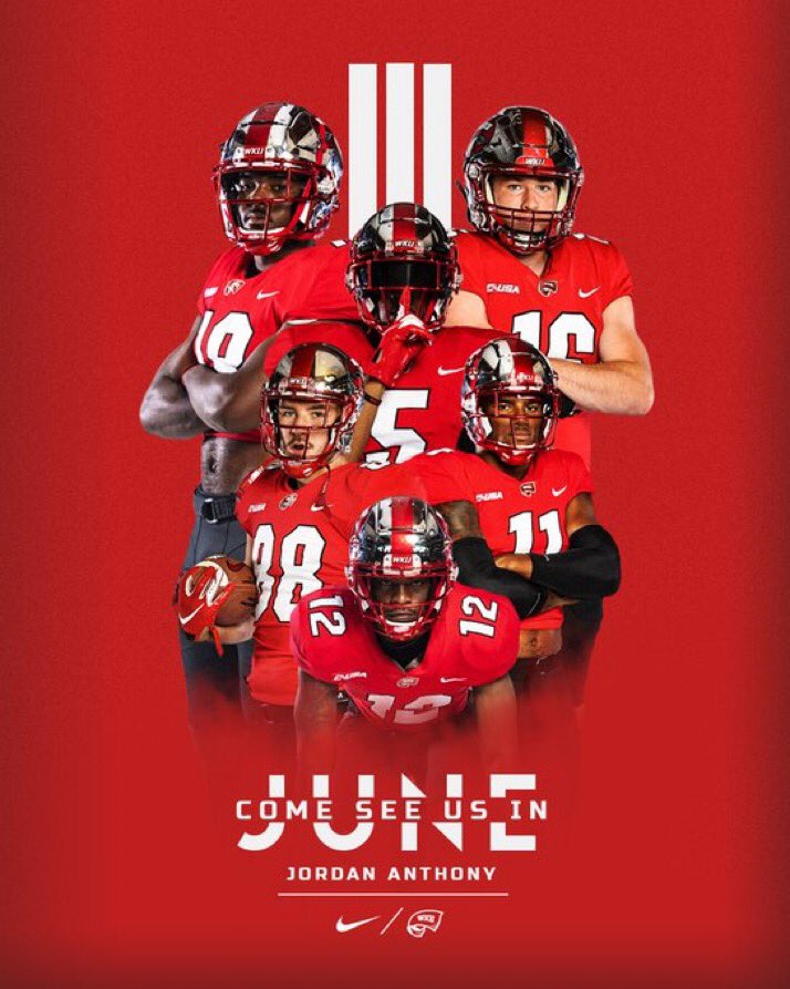 Jordananthony_6's tweet photo. See ya in June👀6️⃣@WKURecruiting https://t.co/IaronC8O19