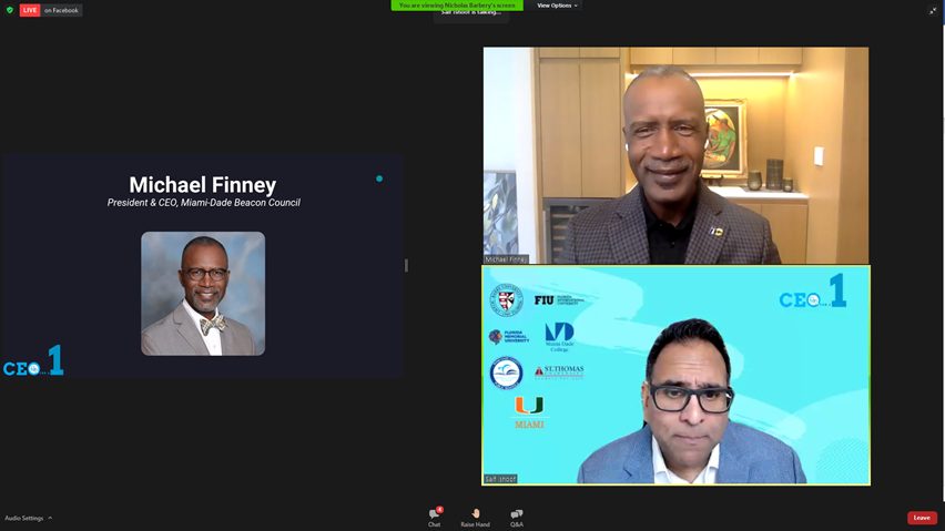 beaconcouncil's tweet photo. 2 top #MiamiBoss close out @TDNMiami's #CEOForADay @MichaelAFinney @saif305 
Future for #Miami #Talent looks bright! #MiamiMeansBusiness https://t.co/vpwfaVowoZ