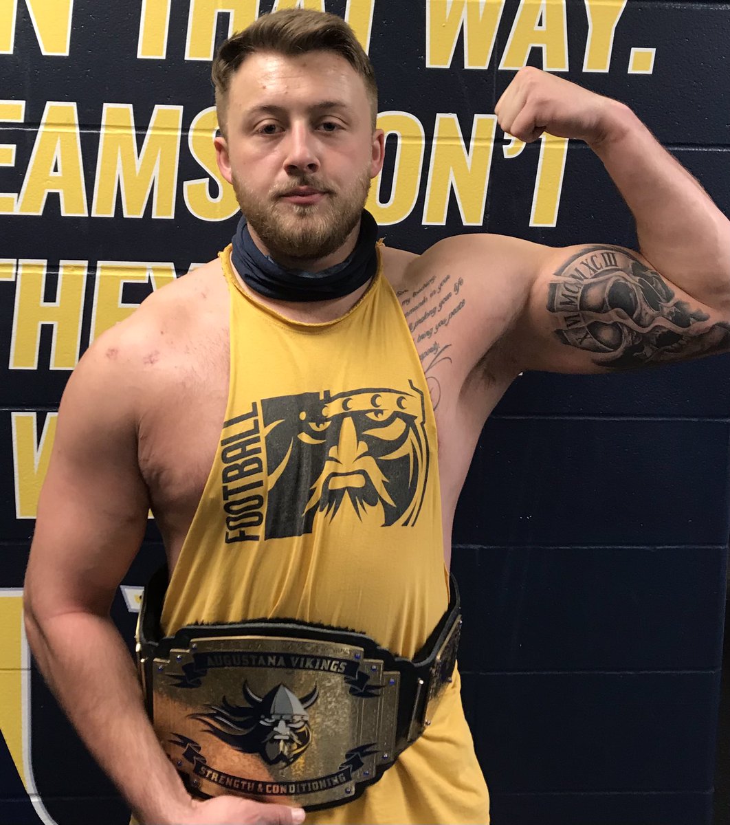 Congratulations to the <a href="/PFDairy/">Prairie Farms Dairy, Inc.</a> Strength &amp; Conditioning Student-Athletes of the Month!
Ben Ihrke <a href="/AugieBaseball/">Augustana Baseball</a> 
Payton Rosendahl <a href="/AugieVolleyball/">Augustana University Volleyball</a> 
Matt Chitty <a href="/AugieFB/">Augustana Football</a> 
#BuildingChampions