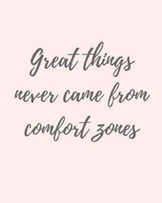 Finish the week strong. Step outside of your comfort zone &amp; try something new!