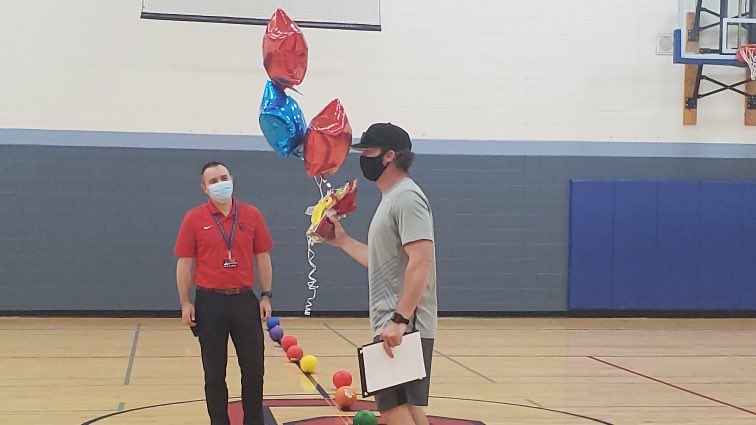 InsidePeoria's tweet image. Way to go coach! Thank you for your commitment to every student, every day #PrideOfPeoria2021