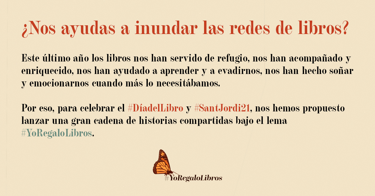 penguinlibros's tweet photo. ¿Nos ayudáis a inundar las redes de libros? 📚 🌹
Queremos celebrar el próximo 23 de abril proponiéndonos este gran reto: lanzar una cadena de historias compartidas bajo el lema #YoRegaloLibros. 

¿Os sumáis al reto? Leed abajo 👇

© @Riki_Blanco #DíaDelLibro #SantJordi21 https://t.co/9Db56nulDP