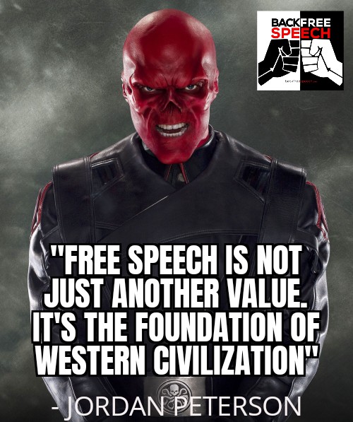 BackFreeSpeech's tweet photo. When your writers block is so bad, you have to mis-quote @jordanbpeterson to sell your comic books! #BackFreeSpeech #redskull https://t.co/5Ep0jimZRi