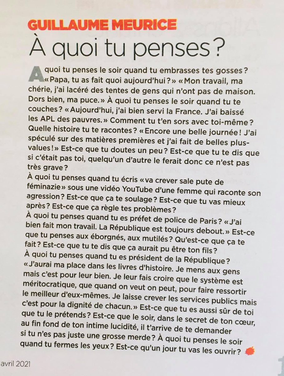 PhilippineLan's tweet photo. Qui peut s’asseoir à la table de Meurice et dire « J’ai un plus gros complexe de supériorité morale que toi » ? (Dans @sinemensuel) https://t.co/xRnLizAjLf
