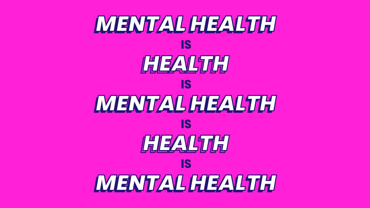Mental health is health.

Mental health is health. 

Mental health is health.