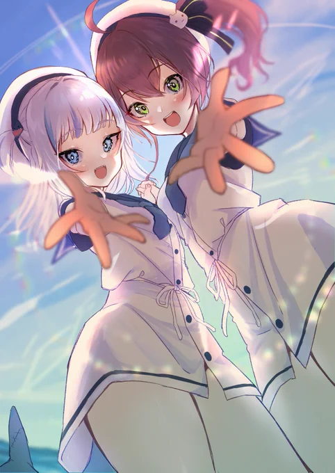空色デイズ
#gawrt 
#祭絵 