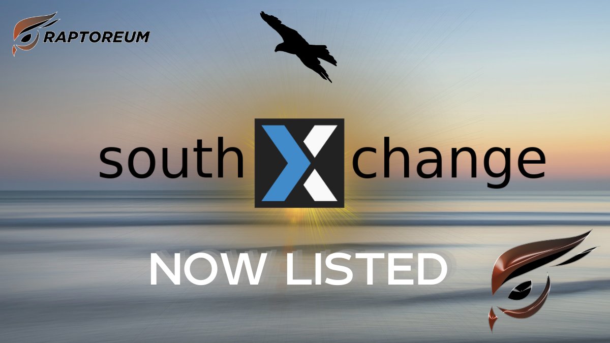 We are pleased to #announce that #RTM is now available to #trade at <a href="/southxchange/">SouthXchange</a> 

#BuyAndSell #Raptoreum here - main.southxchange.com/Market/Book/RT…

#Ghostrider #NewListing #Private #SmartContracts #SouthXchange #LetsGo #AntiASIC #AntiFPGA #SmartAssets #Exchange