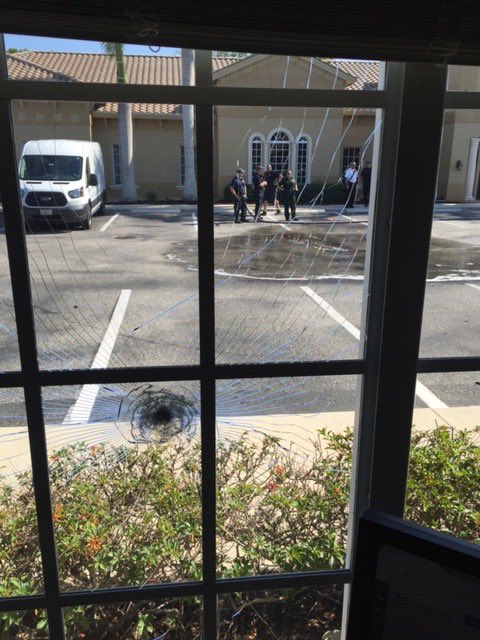 I spoke to employees of the Galleria biz complex where Serafin and Deana Lorenzo were killed and got this photo of the crime scene being cleaned up. (Left shows the spot where the killings occurred; right shows the cleanup.) The killings shocked little Estero & the Lorenzo family