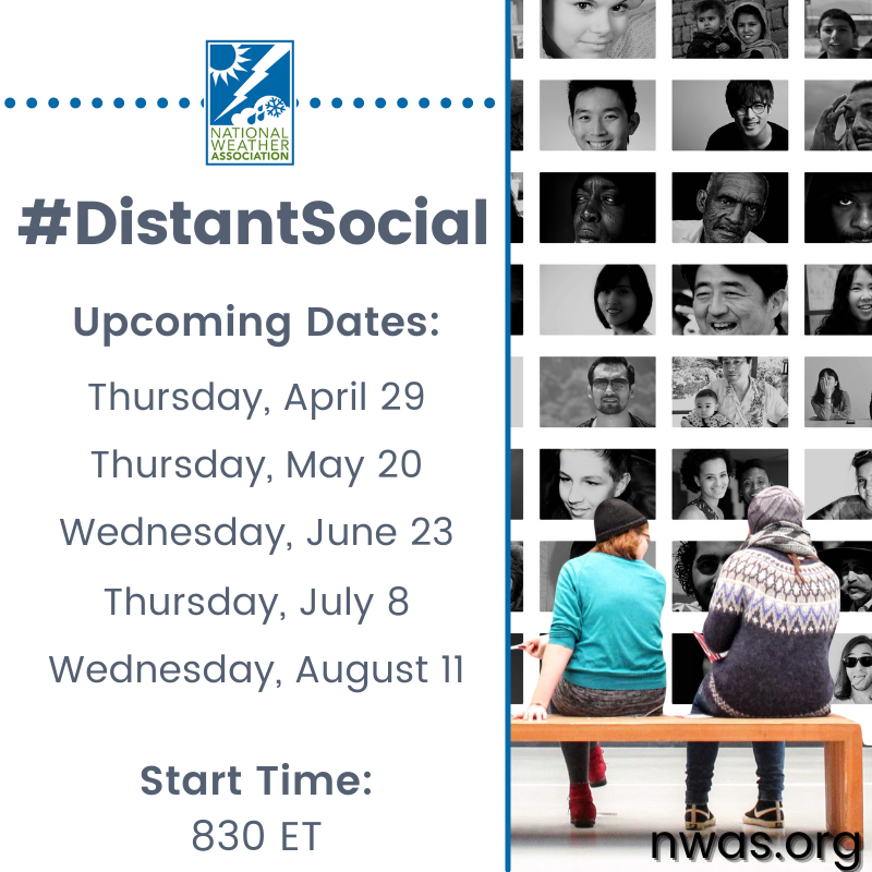 nwas's tweet photo. Been hearing about the NWA's #DistantSocial series and haven't been able to make it? 😕

Here are the upcoming dates through August! All times are 830ET and can be joined through https://t.co/nNvkmcG2ZN! 😊 https://t.co/FG30fx5EB9