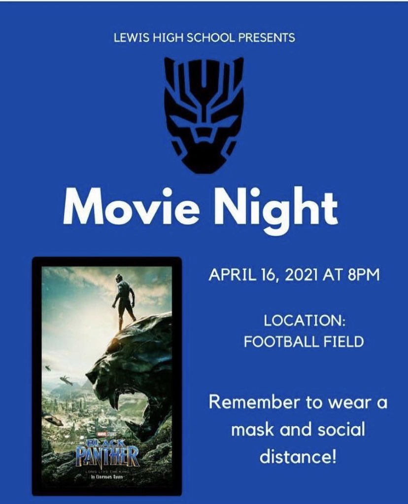 Hey Lancers following our spirit week next week we will be hosting our first events of the year the Lancer Luau and Movie Night! Admission is free and there will be food  games raffles and more! Come out for a socially distant night of fun!!! <a href="/LewisLancers/">Lewis Lancers</a>
