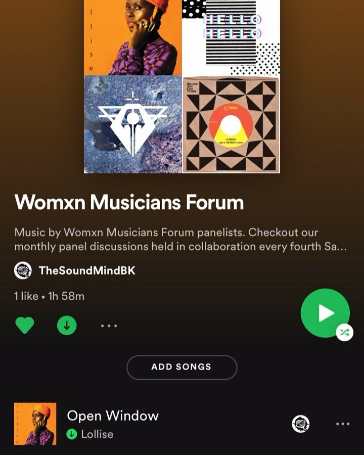 Happy Friday! To celebrate six months of Womxn Musicians Forum, <a href="/lilelenna/">lilelenna</a> put together a playlist of music by all WMF panelists featuring:

<a href="/lollise/">Louise Brønnerup</a> ᜶ <a href="/walktalkmusic/">Tim Daily</a> ᜶ @musika_sa_lupa ᜶ @albasmightylions ᜶ @undergroundsystem ᜶ @morekalbells ᜶ @e… instagr.am/p/CNdWyYZDIZd/