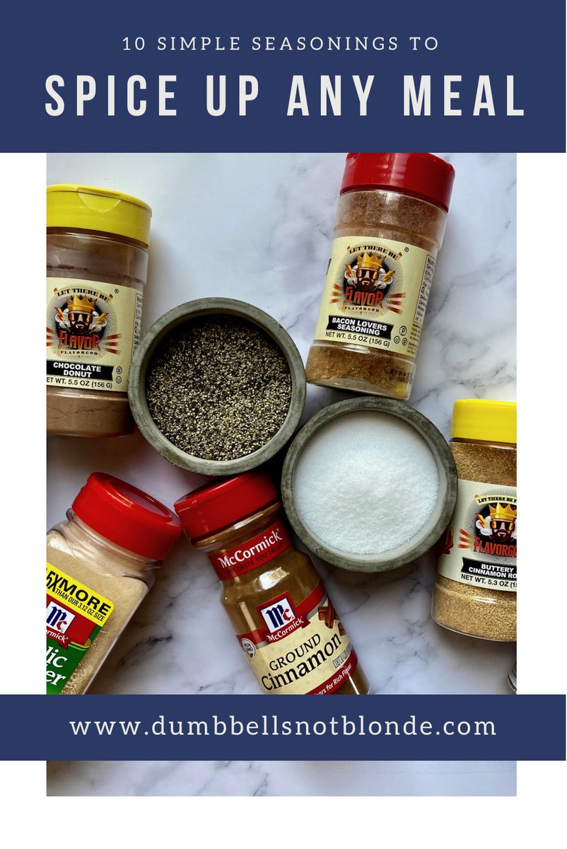 10 #simple #seasonings to add to any meal, now up on the #Blog 
dumbbellsnotblonde.com/2021/04/10-sim…