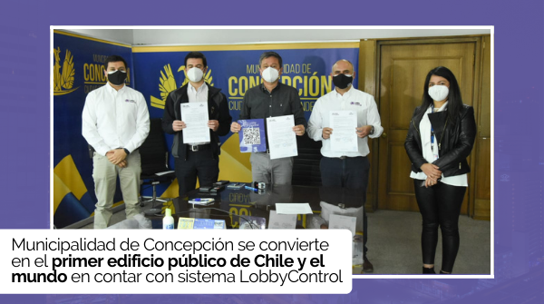 LobbyControlCL's tweet image. La Ilustre Municipalidad de Concepción junto a LobbyControl han firmado un acuerdo de colaboración que permitirá que el edificio municipal cuente con nuestro sistema de gestión de emergencias. Siendo el primer edificio público de Chile y el mundo en contar con LobbyControl.
