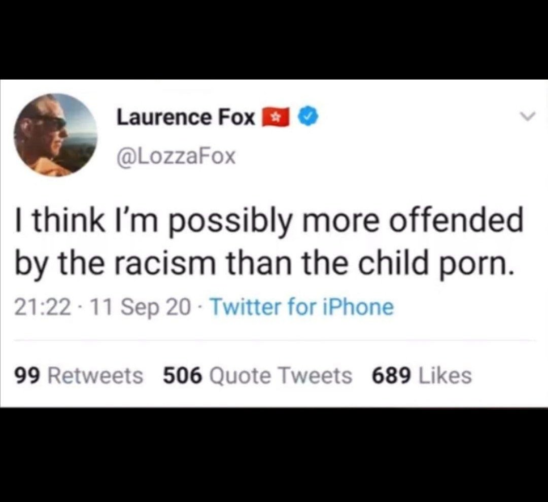 We haven't forgotten. <a href="/LozzaFox/">Laurence Fox</a>