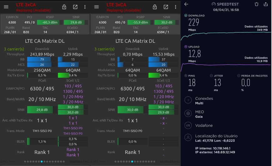 joaocond78's tweet photo. Gaia Shopping
Vodafone - B20+B1+B3 (50 MHz) - Ericsson
NOS - B3 (20 MHz) - Huawei
MEO - B1 (15 MHz) - Huawei
#Portugal #VilaNovaDeGaia #GaiaShopping #Vodafonept #NOS #MEOpt #LTE #4G #Ericsson #Huawei #Kathrein #NetworkSignalGuru #NSG #Oneplus6T #XiaomiMi10Lite5G https://t.co/S7dxmsrRr6