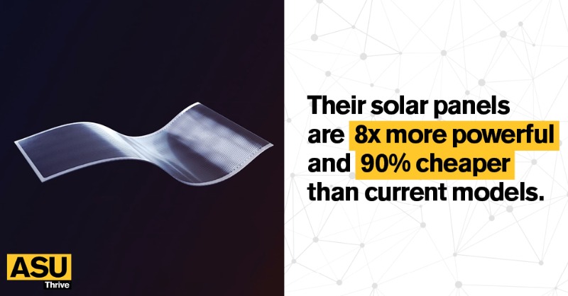 ASU's tweet photo. This @ASU startup has #space power. π°οΈ
Here's how #RegherSolar and ASU partnerships are creating an anti-fragile economy.
#ASUThrive