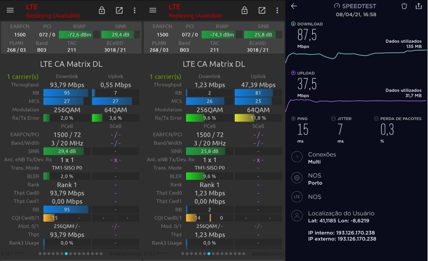 joaocond78's tweet photo. Gaia Shopping
Vodafone - B20+B1+B3 (50 MHz) - Ericsson
NOS - B3 (20 MHz) - Huawei
MEO - B1 (15 MHz) - Huawei
#Portugal #VilaNovaDeGaia #GaiaShopping #Vodafonept #NOS #MEOpt #LTE #4G #Ericsson #Huawei #Kathrein #NetworkSignalGuru #NSG #Oneplus6T #XiaomiMi10Lite5G https://t.co/S7dxmsrRr6