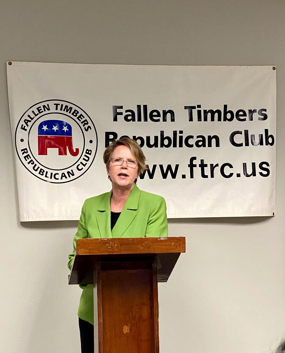 Ended yesterday by speaking to the Lucas County Republican Club about our tripartite system of government,  the importance of an independent judiciary from legislative or executive branch reach, and the Ohio in the coming years. Great turnout - thank you volunteers!