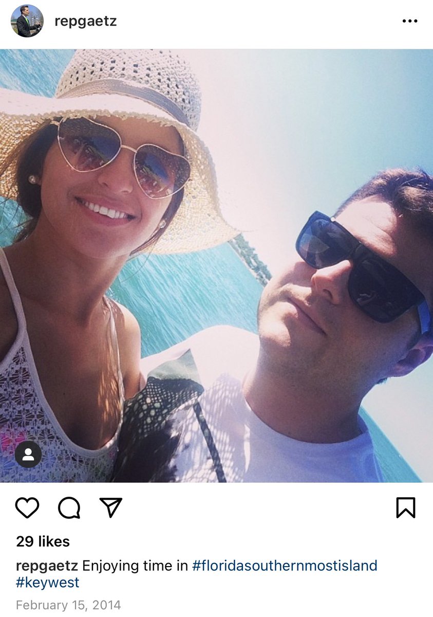 Savara Hastings allegedly recruited young women for Matt Gaetz.Gaetz posted pics showing himself traveling with Jason Pirozzolo (tagged in one pic) and Savara (mole on forehead) to the Florida Keys in 2014.Gaetz has been traveling with them for years.