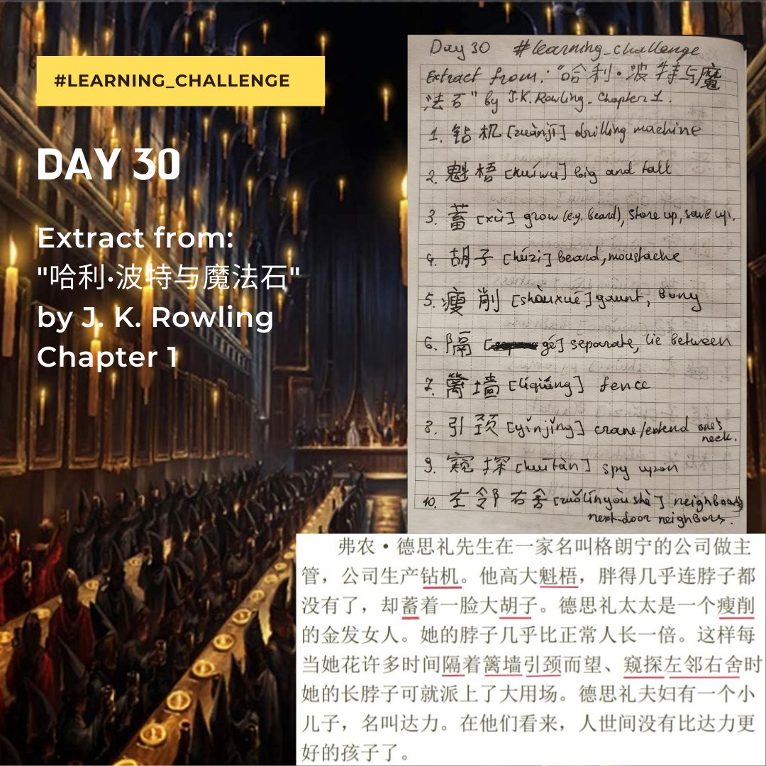 Dziyana9's tweet image. #HarryPotter books are perfect for learning new languages ⚡. I've read them when I was studying English, read them to practice my French and now I'm reading them again to study Chinese! ✧◝(⁰▿⁰)◜✧
#learning_challenge
#learningchinese
#learninglanguages #learningmandarin