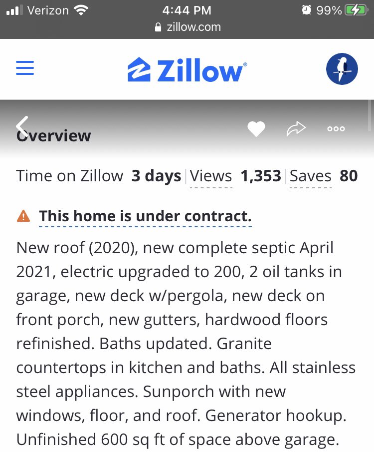 Ah...the sweet, sweet feeling of finally clicking the photo of a house on <a href="/zillow/">Zillow</a> and knowing that when it reads “under contract,” it means by you and your hubs. 🙏🏽 🏡 #homesweethome #homeownerstobe #homeownership #AdultingAndStuff