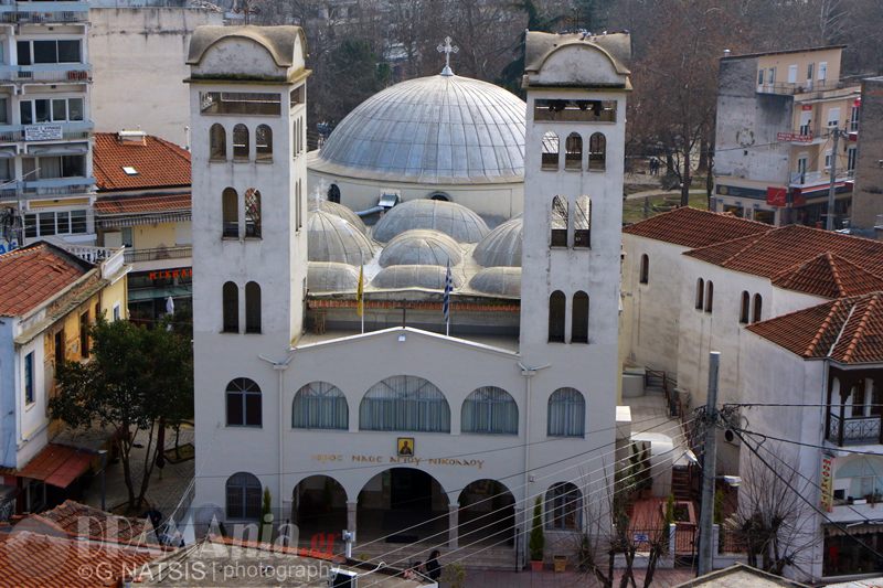 Bayezid (Atik) Mosque, DramaChurch of Agios NikolaosBuilt during reign of Beyazit II. and restored during Hamidian era, desecrated by both Bulgarians and Greeks and since used as an Orthodox church with the addition of 2 hideous bell towers