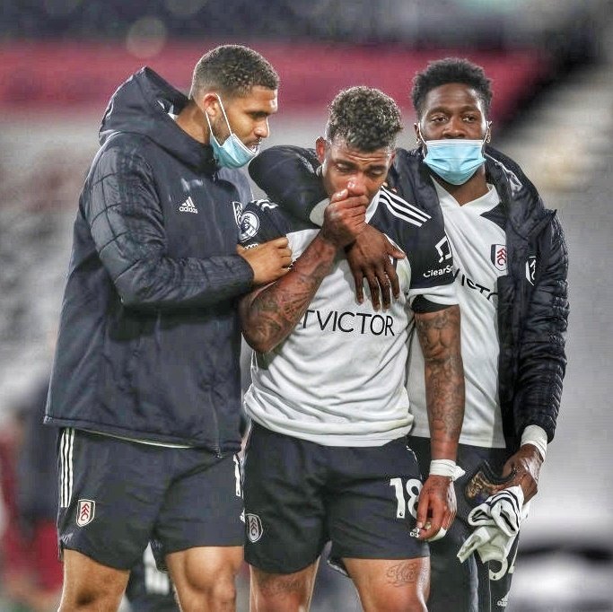 Football Fans Tribe 🇳🇬 ⚽ on X: "Fulham midfielder Mario Lemina couldn't hold back the tears after they conceded a 92nd minute winner to Wolves this evening Ola Aina and Ruben Loftus