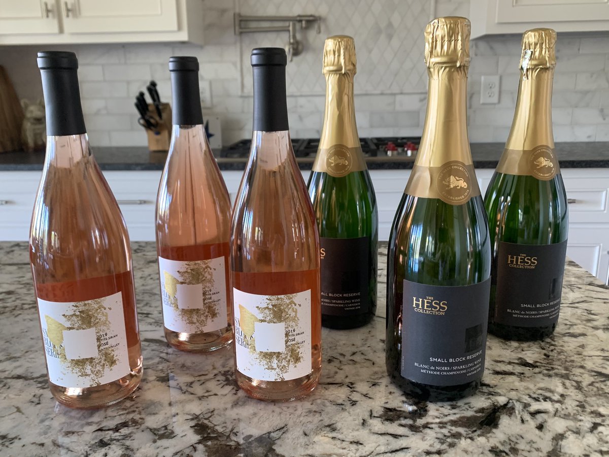 Fri-yay!! Wine shipment from @HessCollection Rosé & bubbles!!