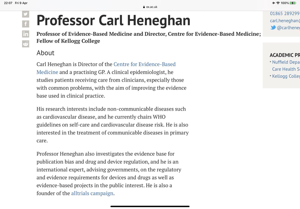Wiki history doesn’t tell us a whole lot about his training and experience in actually completing death certificates but the Oxford Uni website suggests he is a “practising GP”. https://www.ox.ac.uk/news-and-events/find-an-expert/professor-carl-heneghan