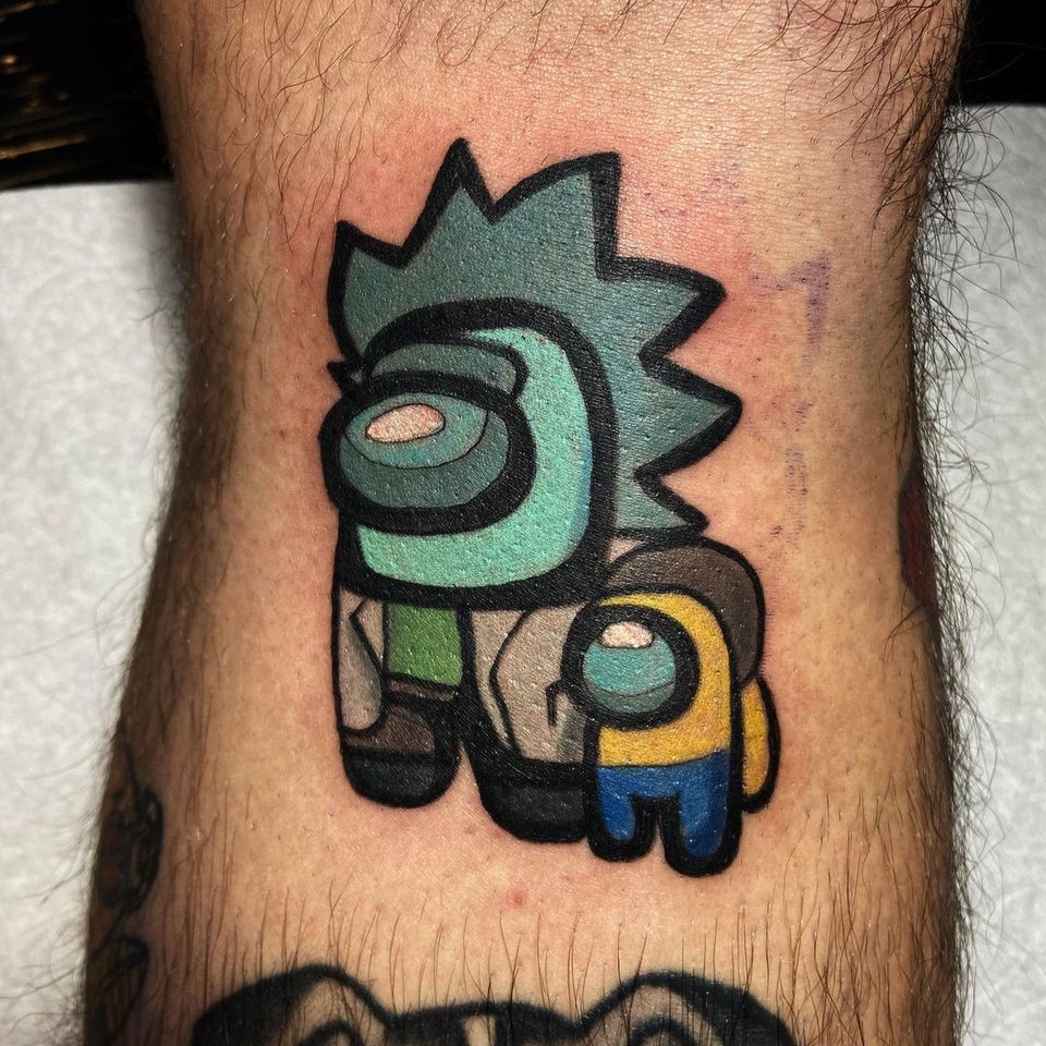 Tattoo uploaded by Bailie Waters  Rick and Morty Knuckle tattoos  rickandmortytattoo rickandmorty rick mortytattoo ricktattoo  cartoontattoo funtattoo  Tattoodo