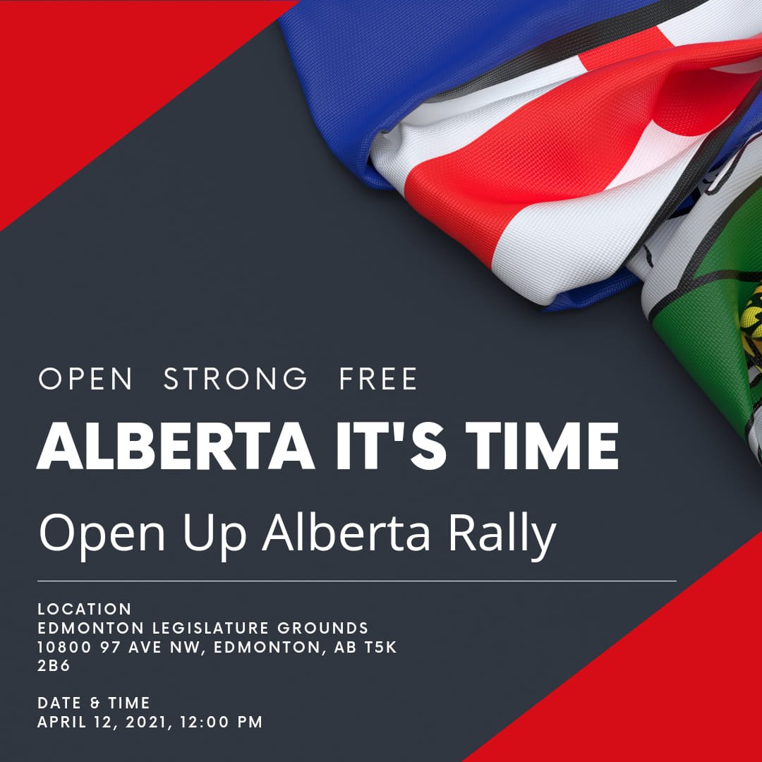 The Alberta Government has continuously moved the pandemic goalposts over the last year. The Kenney govt has ignored emergency management and medical advice that could've saved jobs, the economy, and lives. 1/4 https://www.eventcreate.com/e/it-s-time-alberta-open-up #abpoli  #ABLeg  #COVID19AB