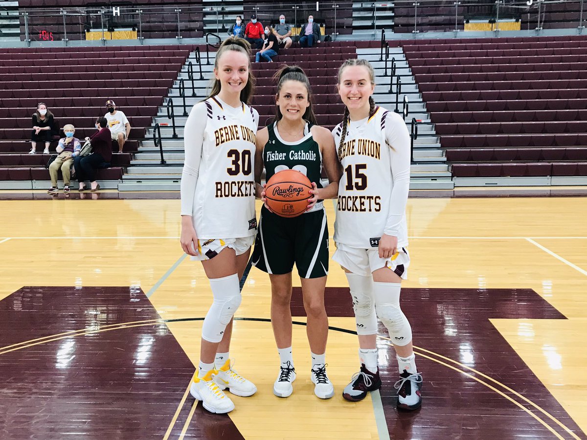 Area girls playing in the District 11 All-Star game: Berne Union’s Bella Kline and Emily Blevins and Fisher Catholic’s Paige Gavin. <a href="/Isabellakline30/">Isabella Kline</a> <a href="/E_Blevins15/">Emily Blevins</a> @D_SNIVELY <a href="/fishercatholic/">Fisher Catholic</a>