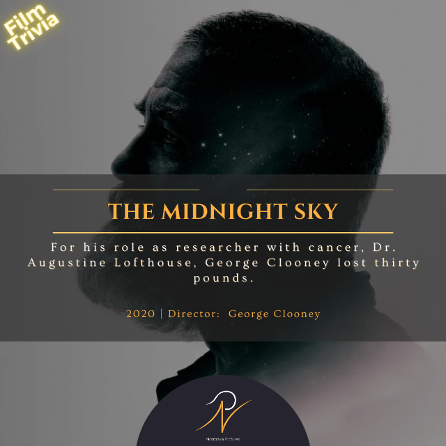 narrativepics's tweet photo. A lone scientist in the Arctic races to contact a crew of astronauts returning home to a mysterious global catastrophe.
#GeorgeClooney #themidnightsky #oscarnominated #films #2020films #filmtrivia #filmmakers #filmmaking #trivia #actor #director #Hollywood https://t.co/7Ieg8AoiU5