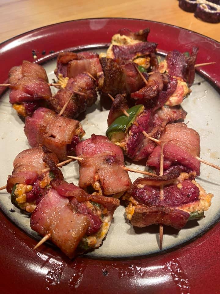 If anyone notices a jalapeño shortage in Alberta we are likely to blame. Man we are addicted to these duck poppers!  #campchef
.
.
.
#fieldtotable #foodies #waterfowlhunting