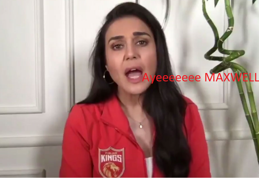 CricVarta's tweet photo. Preity be like
#IPL2021 #MIvRCB #Maxwell #RohitSharma #kohli https://t.co/2NJLTpgRWd