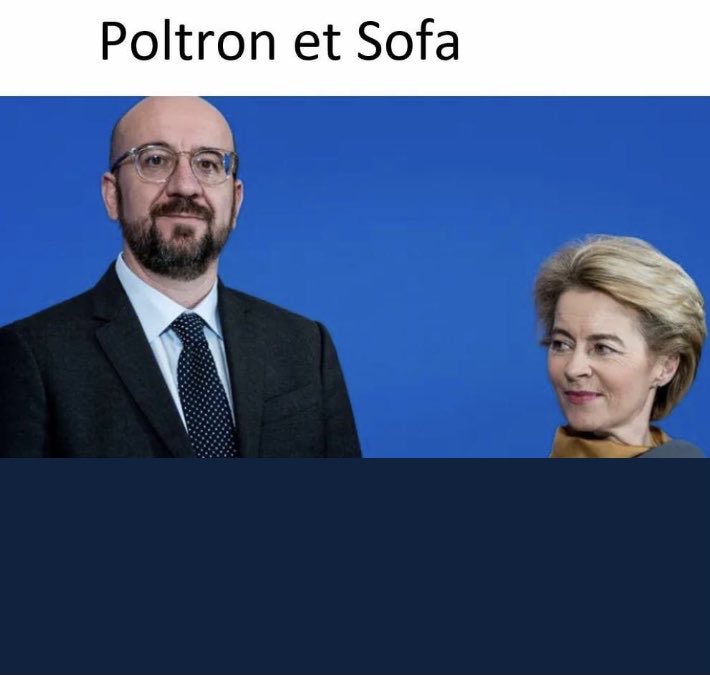 baktunkatuntun's tweet image. 1/2 #SofaGate @CharlesMichel Votre inaction ce jour là n'a pas été à la hauteur d'un #PrésidentduConseil🇪🇺Vous avez cautionné l'agissement @RTErdogan envers les #Femmes😠@vonderleyen Votre #SelfContrôle aurait du être salué devant cet incident diplomatique (qui aurait du avoir