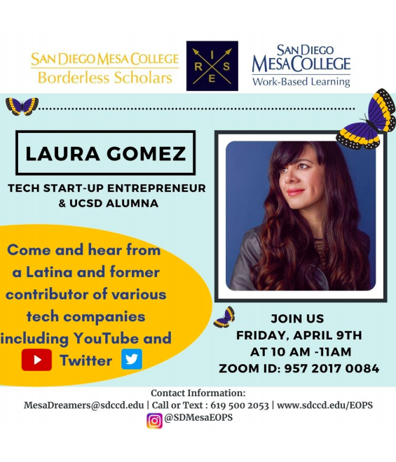 Want to learn from a Latina who worked for GOOGLE, YOUTUBE &amp; TWITTER?

Check out Laura Gomez TODAY @ 10 am! Zoom ID: 957 2017 0084